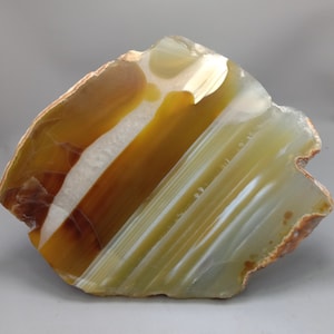 Agate slab - Natural Designer Agate Unpolished  696.00ct   100x80x6mm