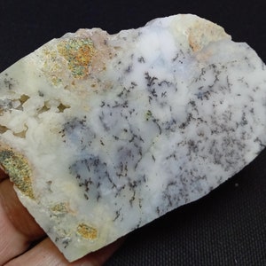 Dendritic opal Slab,AAA quality,Crystal Dendritic Opal,lapidary,Display,Home Decor,Natural  Dendritic Crystal Slab  243.00ct.  70x51x7mm