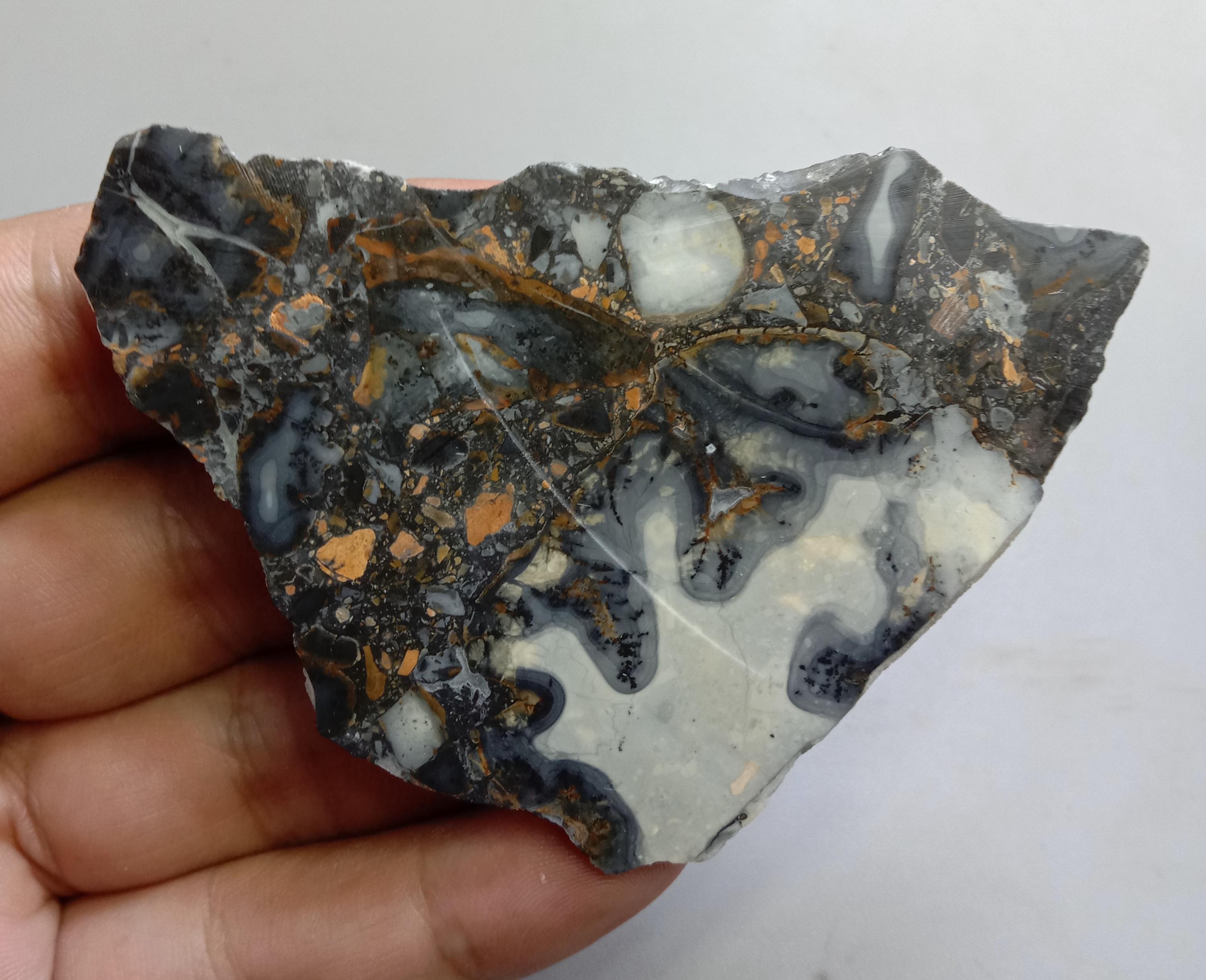 Maligano Jasper Slab: Natural Rough Gemstone, 229.00 ct