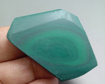 Malachite  - Natural Malachite Rough slab - Malachite crystal Display Specimen - lapidary Slab   124.00ct.   47x30x6mmmm