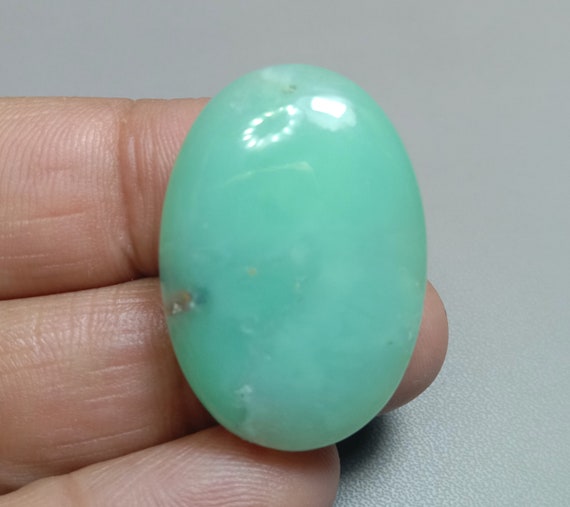 Chrysoprase Natural Green Chrysoprase Cabochon Oval Shape