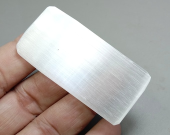 Selenite - Satin Spar Slab  - Cleansing and charging - Selenite plate  134.00CT.   65x31x6mm