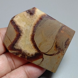 Septarian - Yellow Calcite Slab - Lapidary Rough Slab Specimen -Natural Septarian Fossil Collector Stone Slab  211.00ct. 55X43X7MM