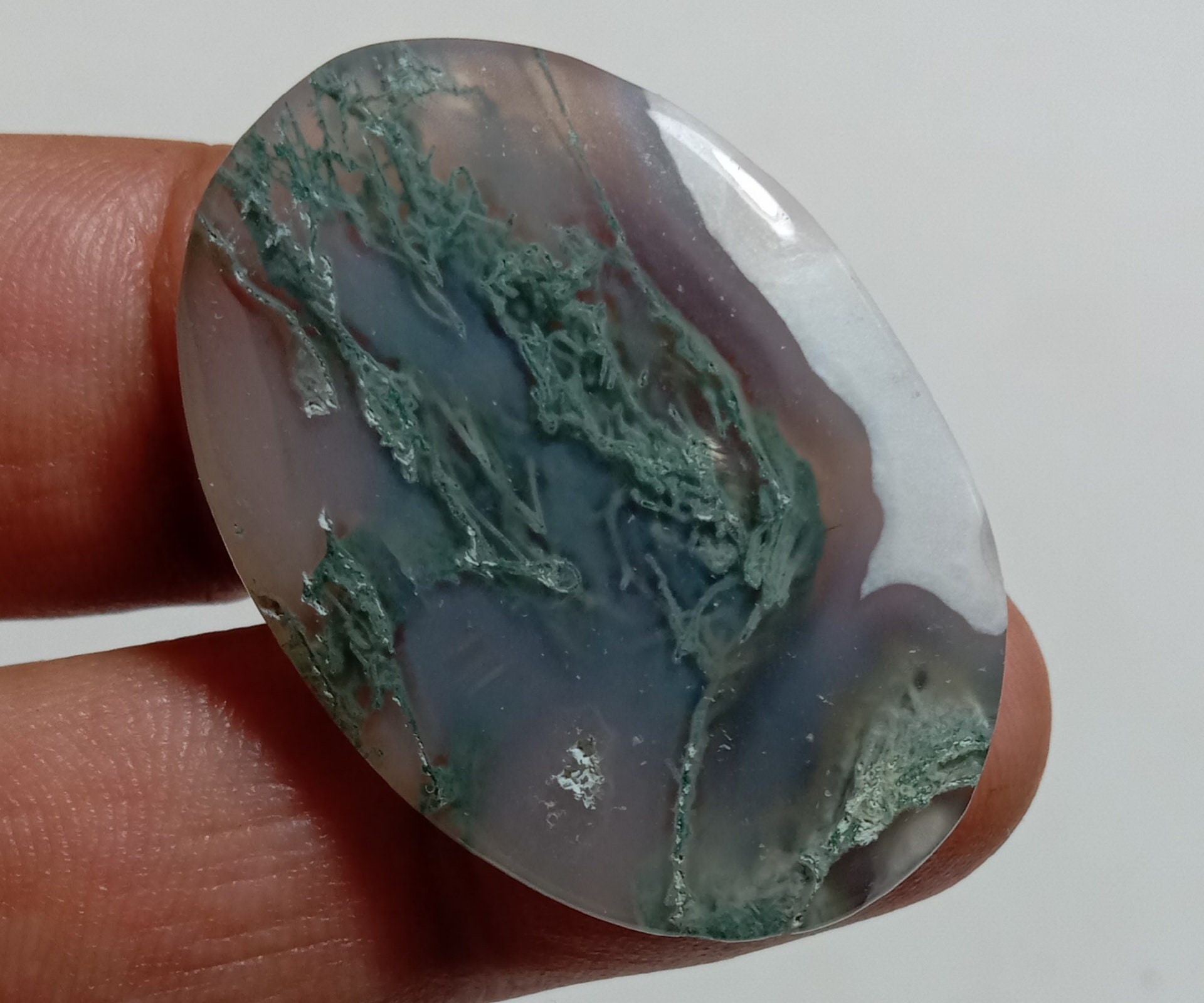 Moss Agate GemstoneBest quality Moss Agate stoneCabochon | Etsy