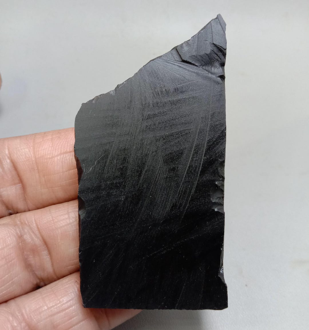 Black Onyx - Black Chalcedony - Natural Black Onyx Slab 143.00ct ...