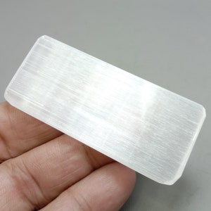 Selenite - Satin Spar Slab  - Cleansing and charging - Selenite plate   90.00CT.   64x28x5mm