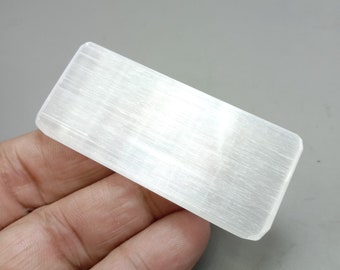 Selenite - Satin Spar Slab  - Cleansing and charging - Selenite plate   90.00CT.   64x28x5mm