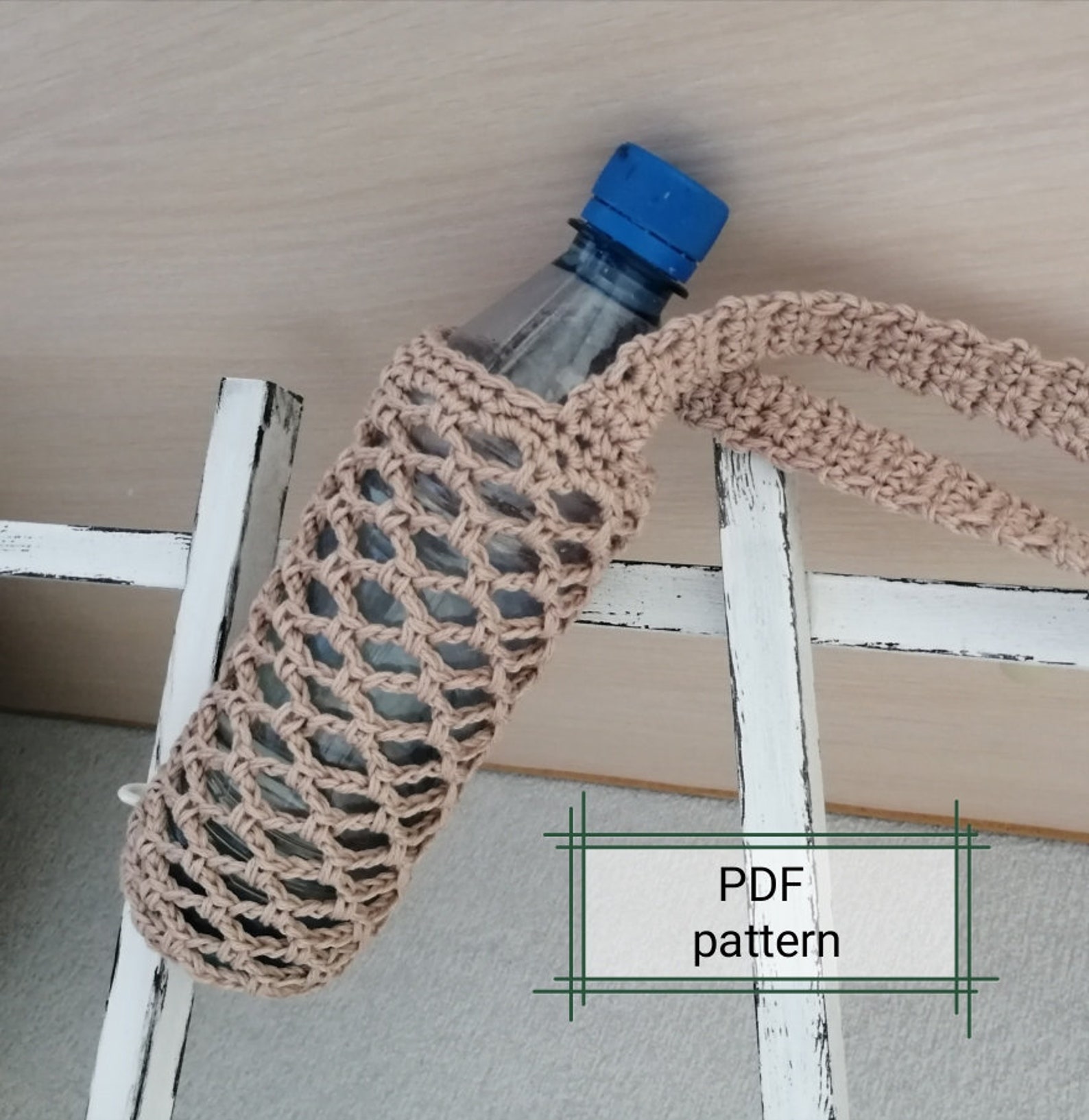 Crochet pattern PDF Crossbody bottle holder Water bottle Etsy