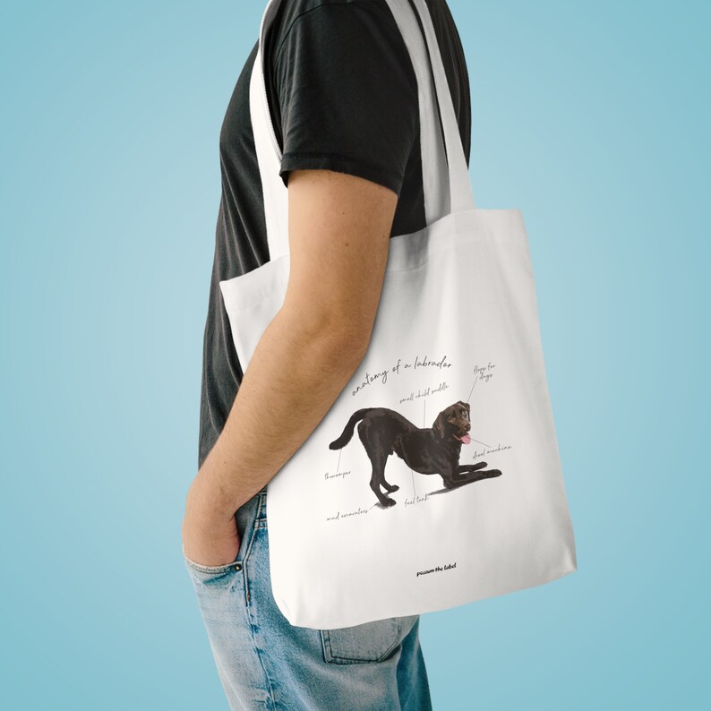 Anatomy of a Labrador Tote Bag Made For Dog Lovers image 4