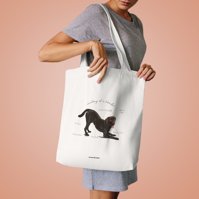 Anatomy of a Labrador Tote Bag Made For Dog Lovers image 1