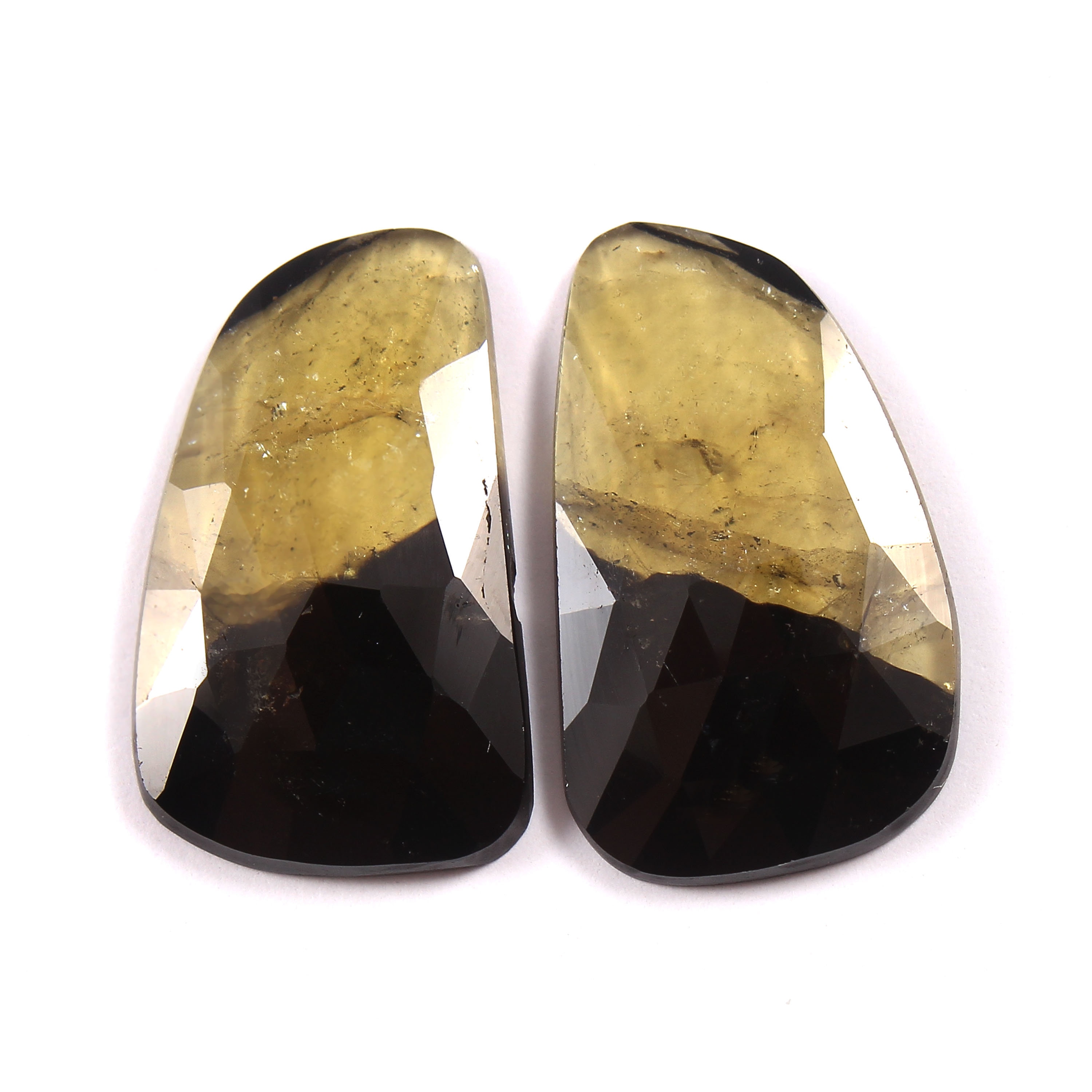 Tourmaline Pastèque Naturelle Coupée émeraude 50-52 Carats - Pierre Précieuse Bi-couleur, Certification EGL