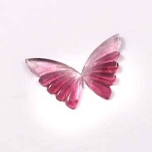 Naturalny Turmalin Bio Turmalin Motyl Rzeźbiony Turmalin Rzeźbiony Kamień szlachetny Rozmiar - 17 x 8 mm - 4,60 Karatowy Rzeźbiony Turmalin