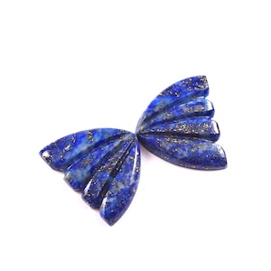 Natural Lapis Lazuli carved Lapis Lazuli Butterfly Carving Loose Gemstone Lapis Lazuli Size - 19x15mm - 15.90 Carat