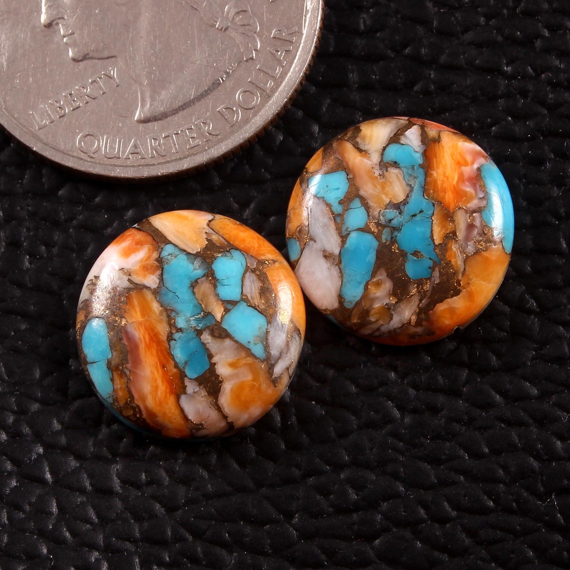Spiny Oyster Copper Turquoise Mojave Oyster Cabochon Gemstone Mohave