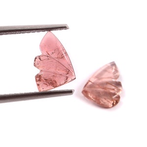 Tourmaline Carved - Natural Tourmaline Butterfly Carving - Carved Tourmaline Gemstone Hand Carved - Size - 10x7mm - 2 Carat