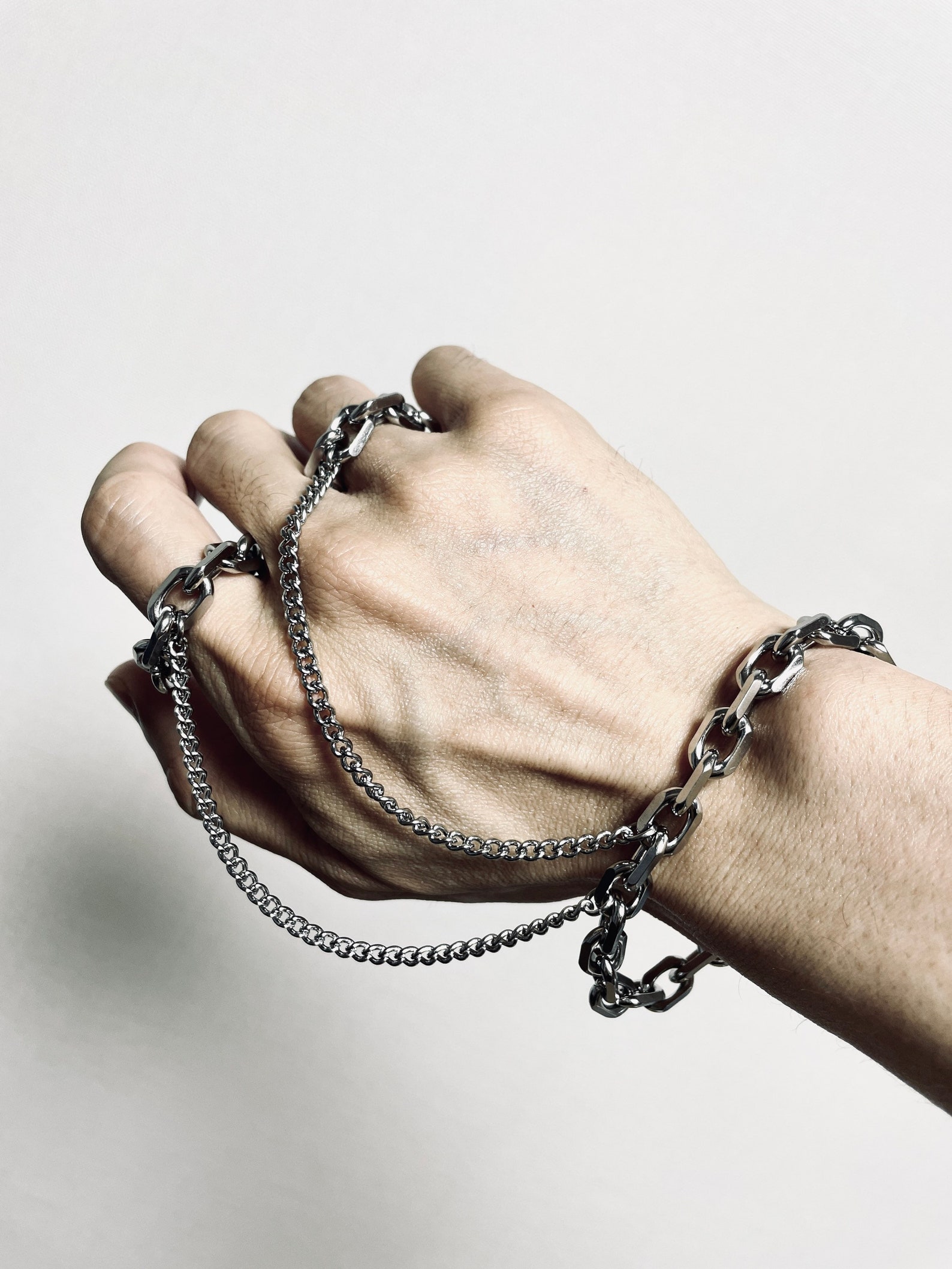 Chain Rings Bracelet Limited Collection Bodychain Etsy Chain Rings Bracelet Limited Collection Bodychain Etsy