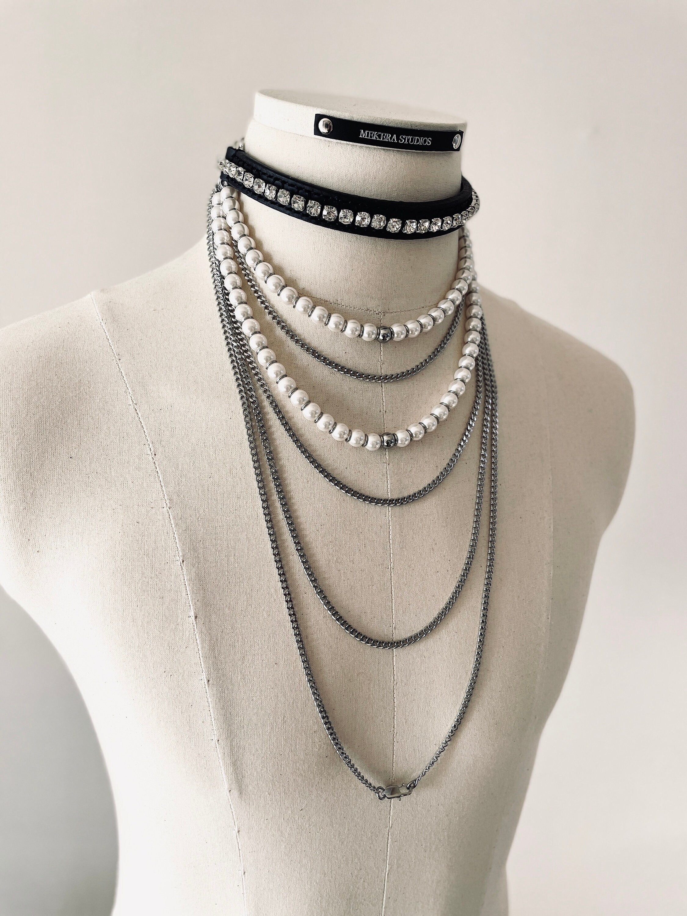 Choker body chain necklace deals