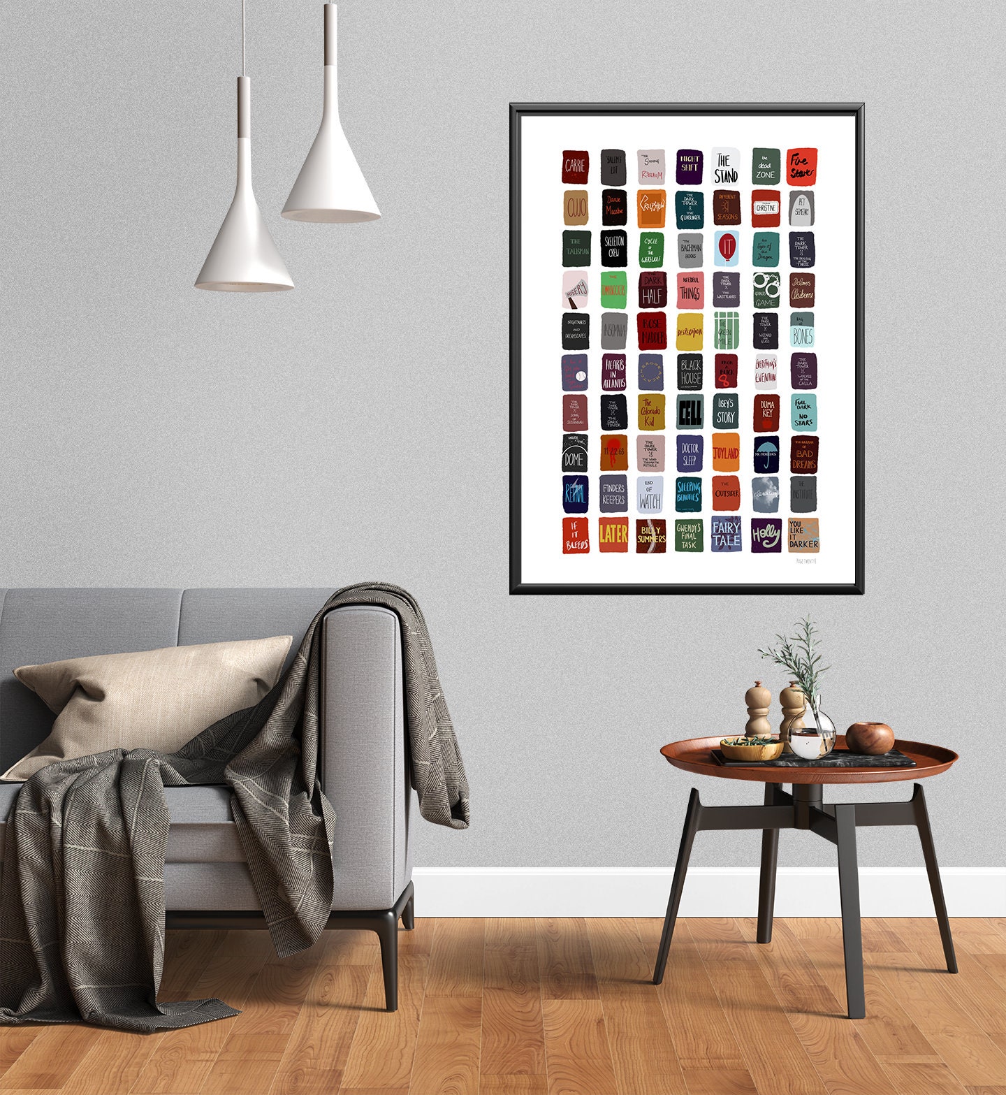 Stephen King Poster UPDATED Stephen King Books Book Covers Print Horror