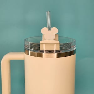Mouse Stanley cup straw topper, mickey straw buddy, mouse Stanley straw topper, mouse outline straw, Stanley cup accessory tumbler