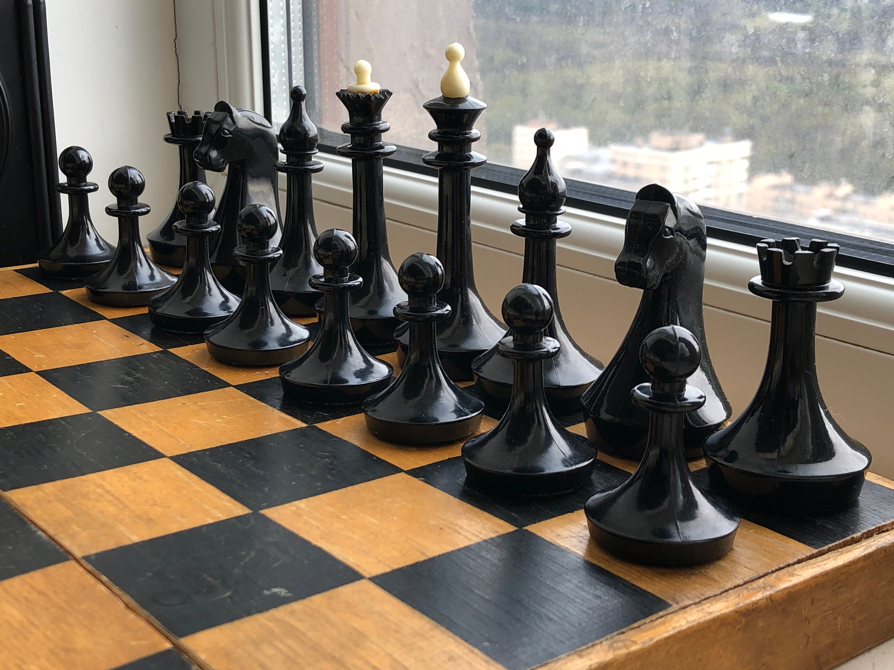 1970's Rare Bakelite Soviet Chess Set Russian Vintage USSR Etsy