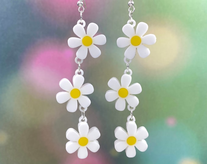 Daisy Chain Dangle Earrings