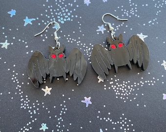 Mothman Dangle Earrings