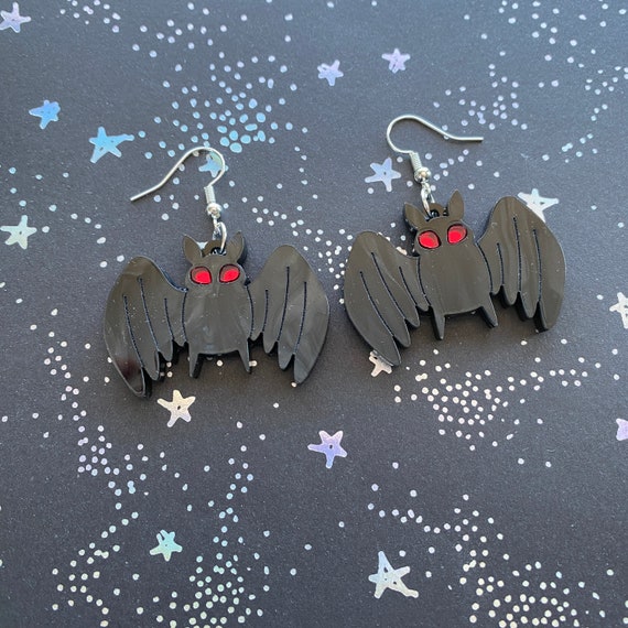 Mothman Dangle Earrings