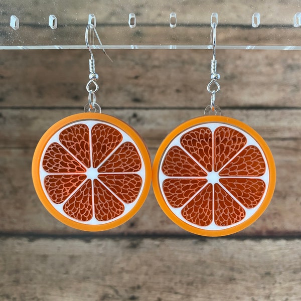 Citrus Slice Dangle Earrings