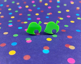 Furniture Leaf Stud Earrings