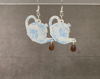Tea Pot Dangle Earrings