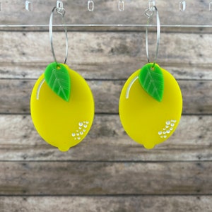 Fruit Hoops Dangle Earrings