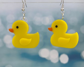 Rubber Ducky Dangle Earrings