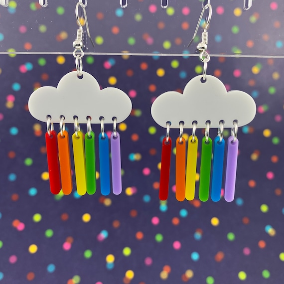 LGBTQ+ Flag Dangle Earrings