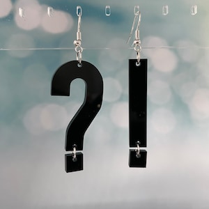 Interrobang Dangle Earrings