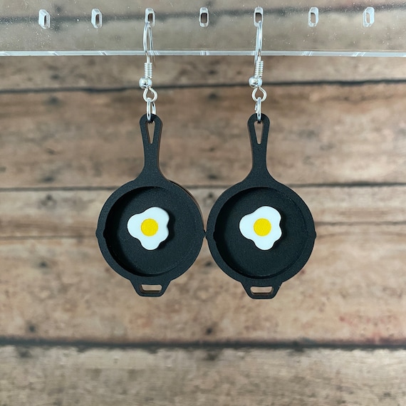 Cast Iron Skillet Dangle Earrings