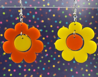 Crazy Daisy Dangle Earrings