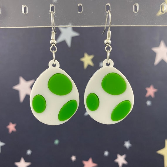 Yoshi Egg Dangle Earrings