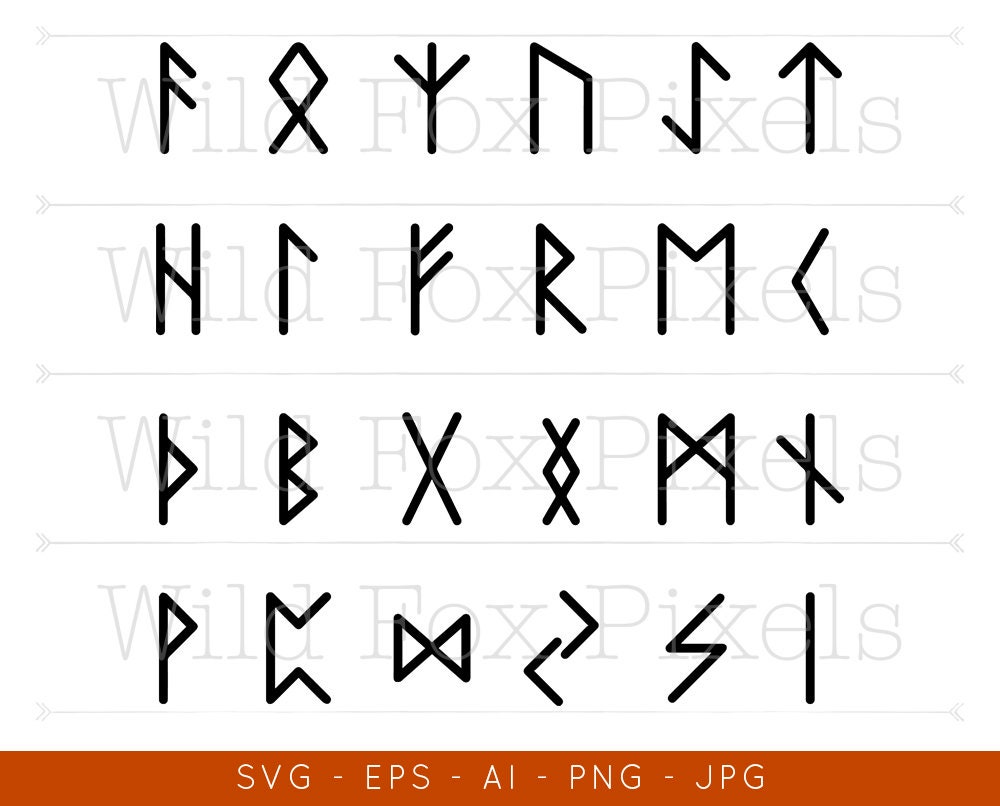 Buy Elder Futhark Runes Cut Files For Cricut Viking Runes Svg Files ...
