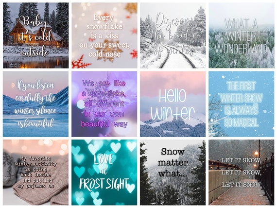 24 Citations Instagram Dhiver Citations Inspirantes Sur Les Etsy Canada