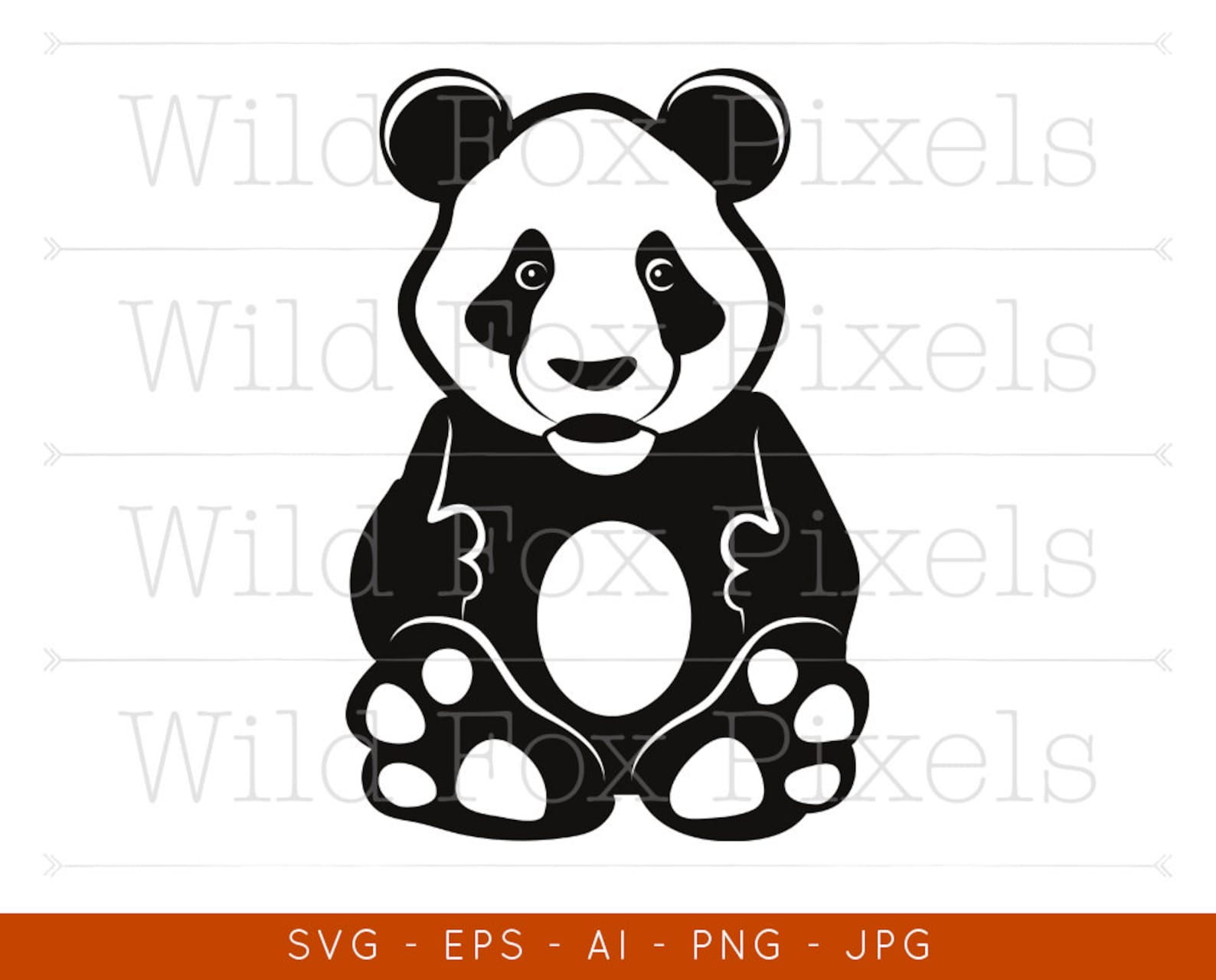 Panda Svg File Cute Animal Cricut Cut File Panda Vector Etsy