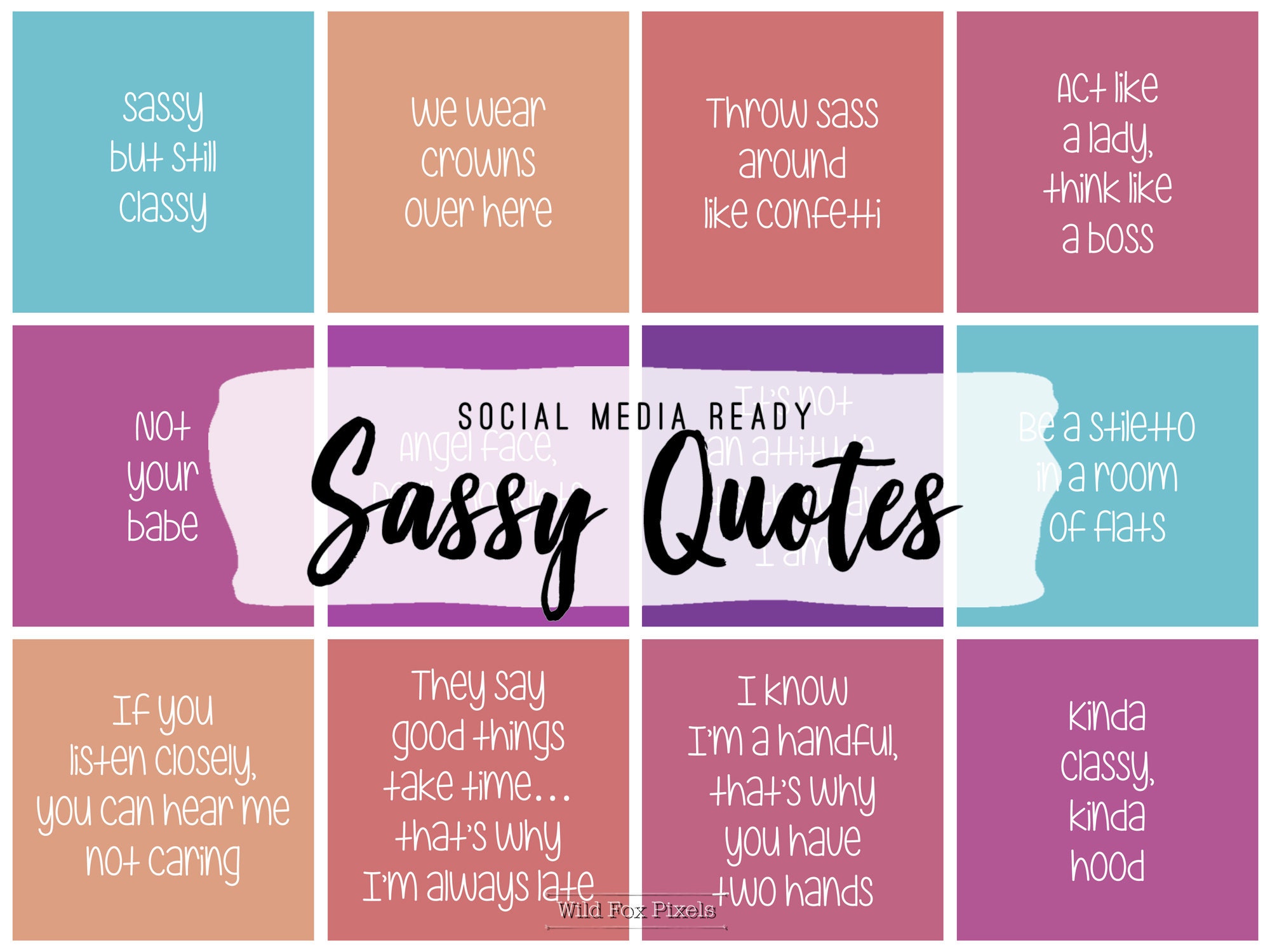 24 Sassy Instagram Quotes Bold Playful Bossy Lady Quotes - Etsy 24 Sassy Instagram Quotes Bold Playful Bossy Lady Quotes - Etsy