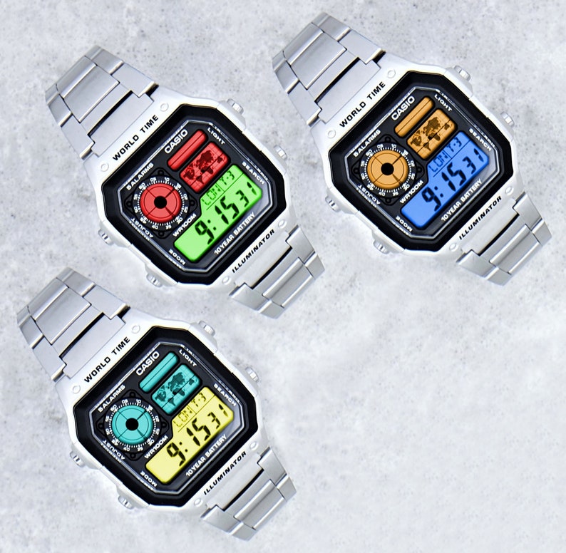 casio world time watch change time