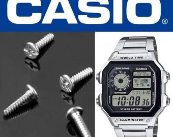 Genuine Casio Watch Case Back Screws (set of two) for AE-1200 /  AE-1300 / WS-1600H, 10428239