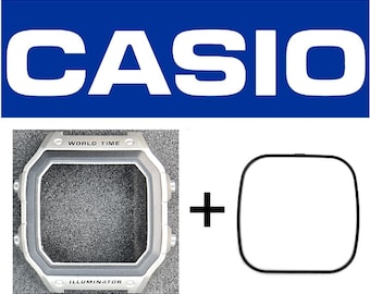 Genuine Casio Watch Case and gasket, for AE-1200 / AE-1300 / WS-1600H (Casio Royale), Silver