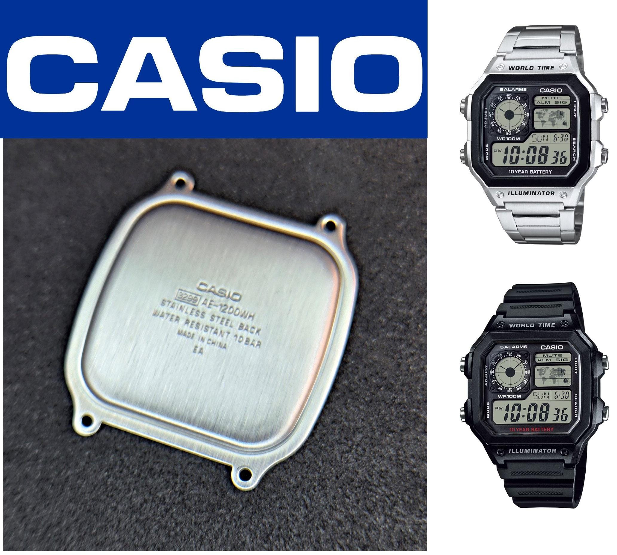 CASIO PLAT-plate 0漆 hhstyle.com Genuine Casio Watch Case Back Plate, AE-1200 / AE-1300 / WS-1600H