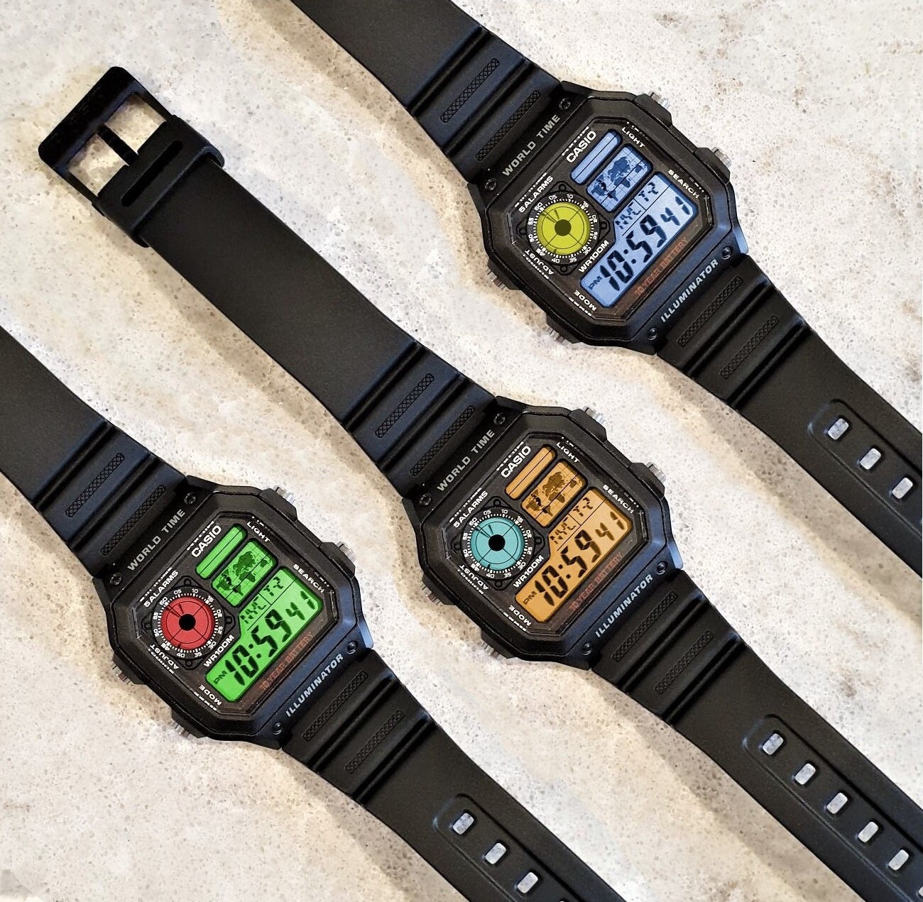 casio classic black watch ae1200wh 1b