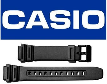 Bracelet de montre Casio authentique de 18 mm pour AE-1200, AE-1300, W-216H, WS-1600 (noir) - 10365960