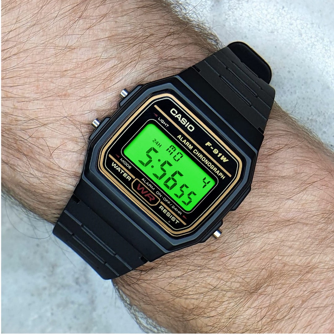 Reloj Deportivo Unisex Casio F91-Negro