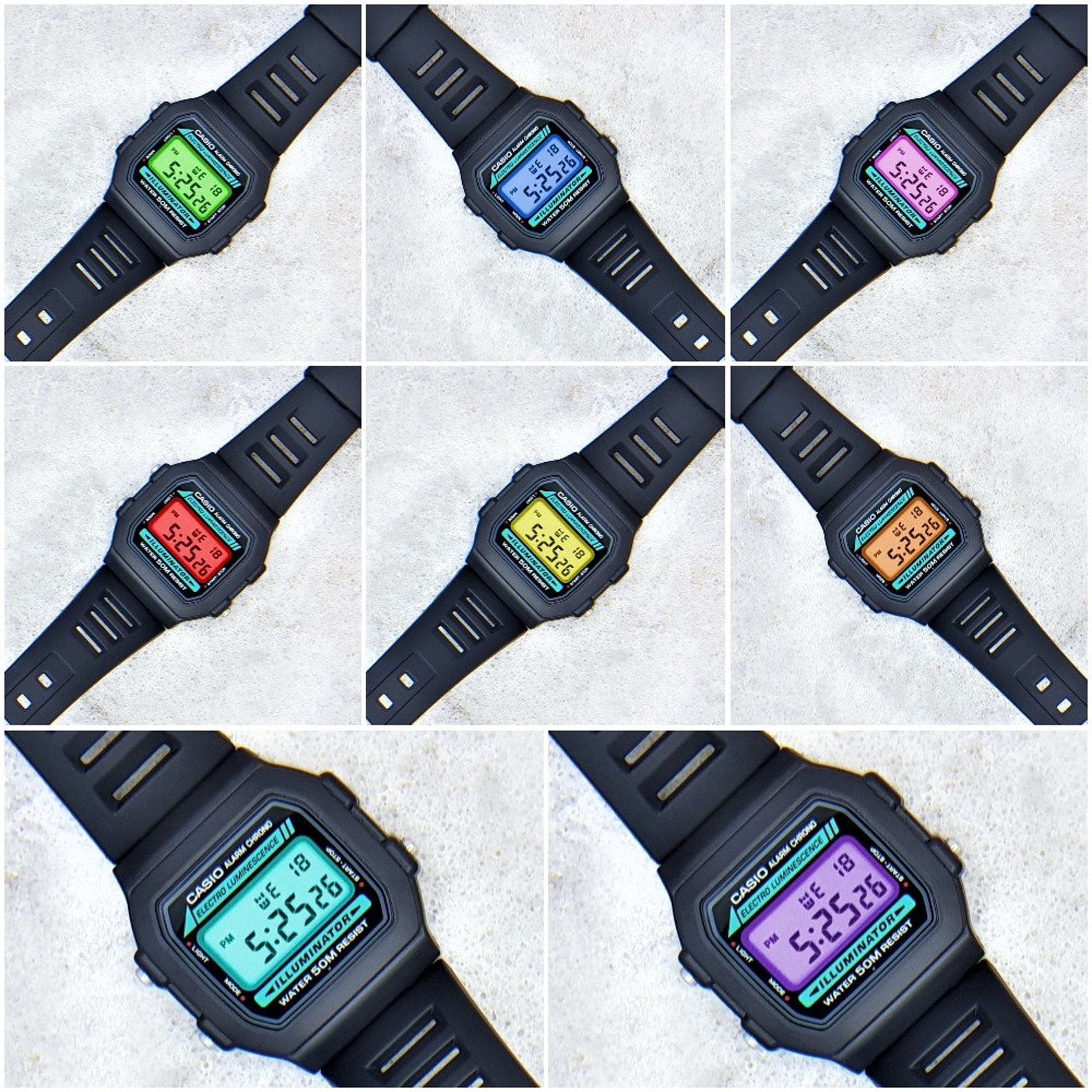 how to change date on casio illuminator