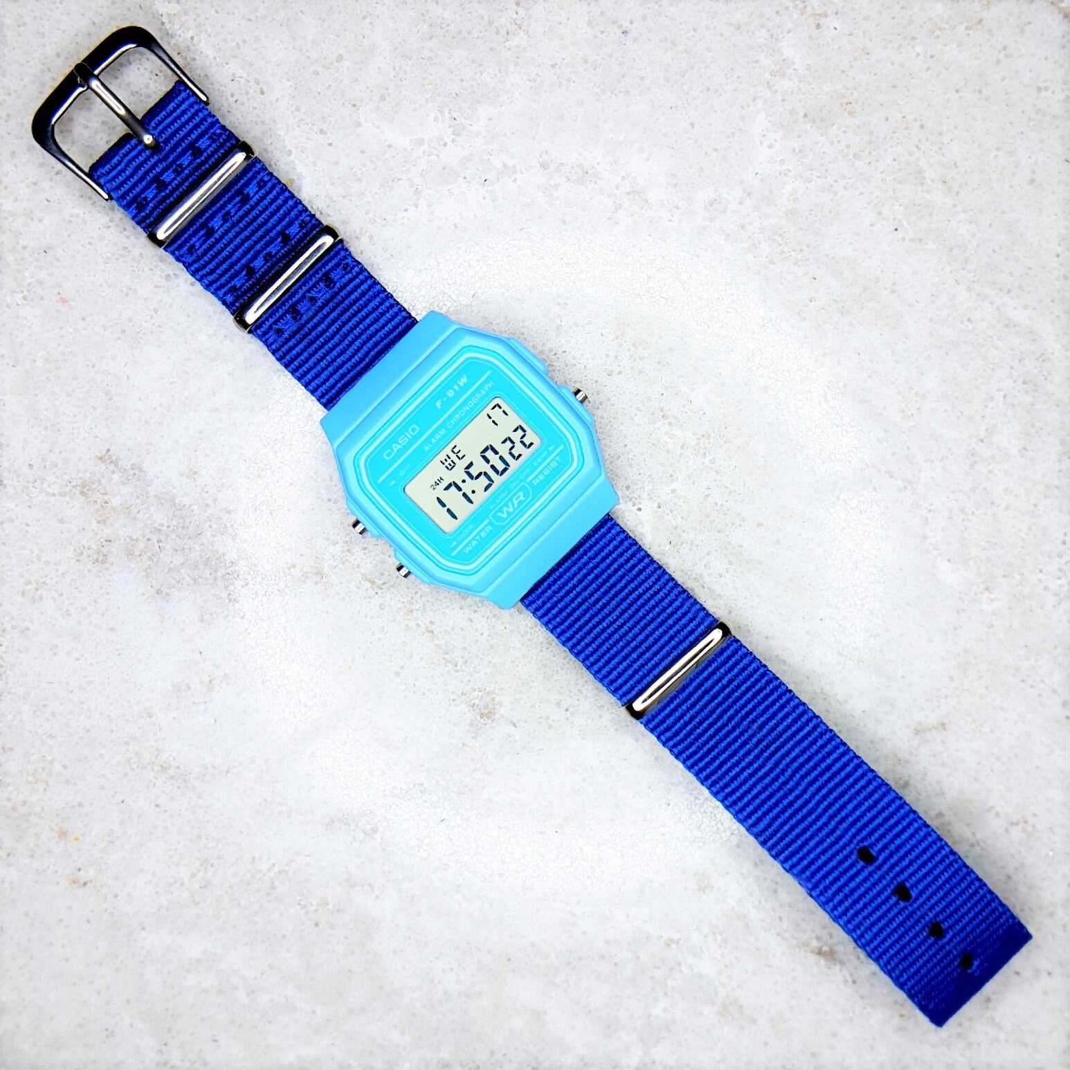 Casio f91 blue new arrivals
